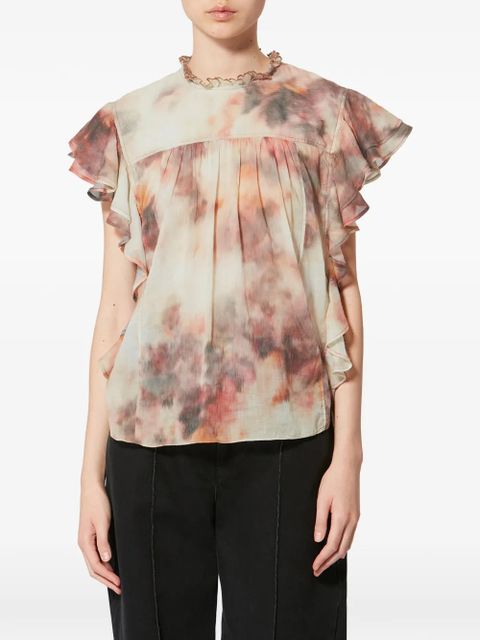 MARANT ÉTOILE Daliyane ruffled blouse - Neutrals