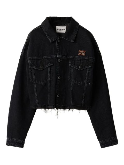 Miu Miu black denim jacket - zdjęcie produktu nr 1