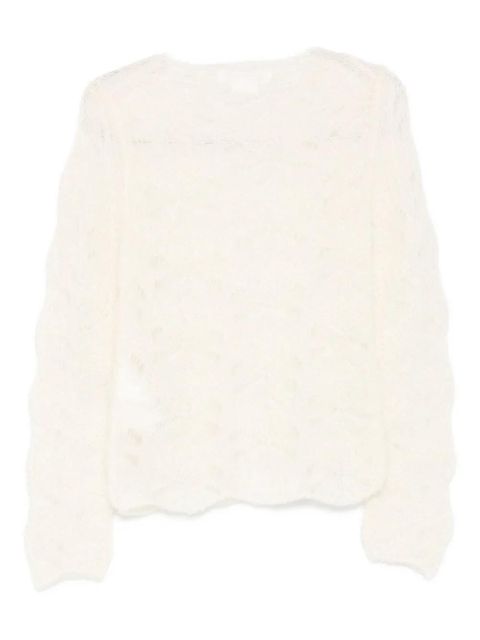 Comme Des Garçons open-knit wool sweater - Neutrals - zdjęcie produktu nr 2