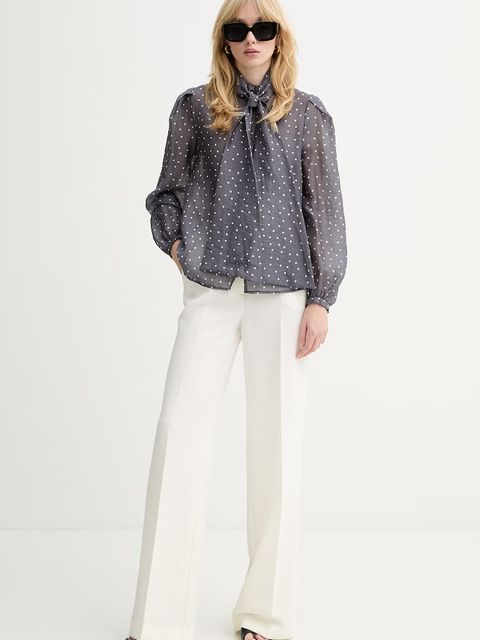 Silvian Heach koszula z dodatkiem lnu TINIZ - zdjęcie produktu nr 1