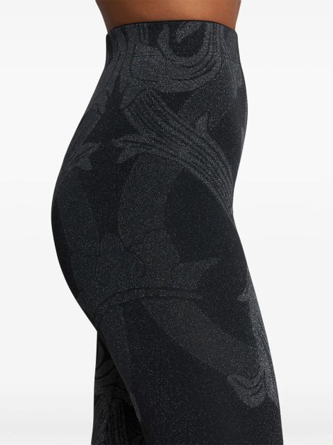 ETRO x Wolford metallic-jacquard tights - Black