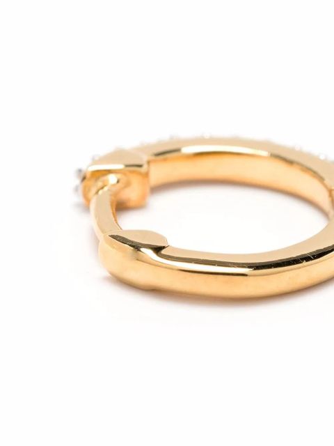 Missoma pavé huggie hoop earrings - Gold