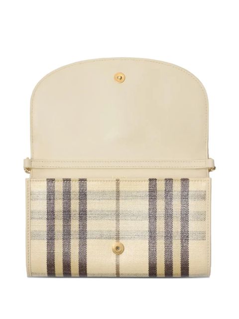 Burberry check chain strap mini bag - Neutrals