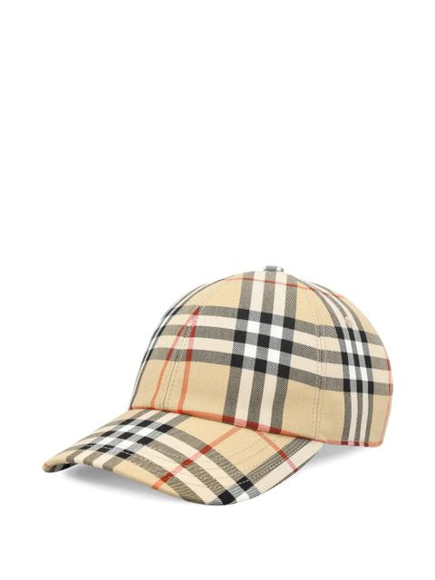 Burberry check cap - Neutrals