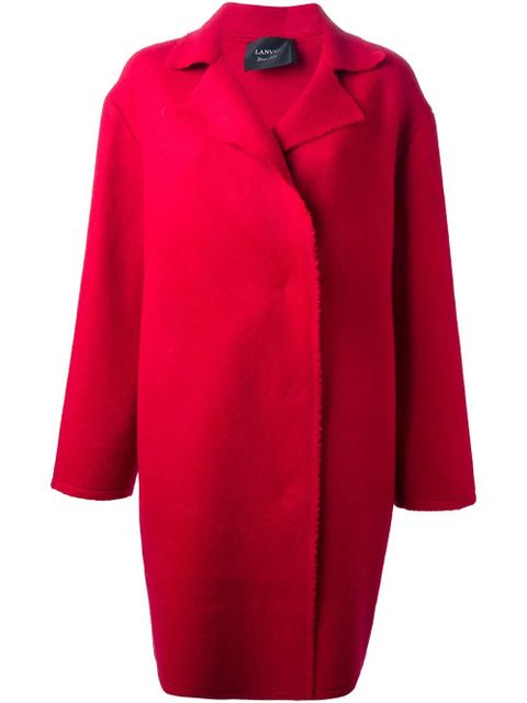 Lanvin single breasted coat - Red - zdjęcie produktu nr 1
