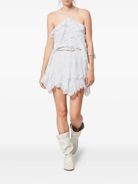 MARANT ÉTOILE Prisha ruffled top - White - zdjęcie produktu nr 2