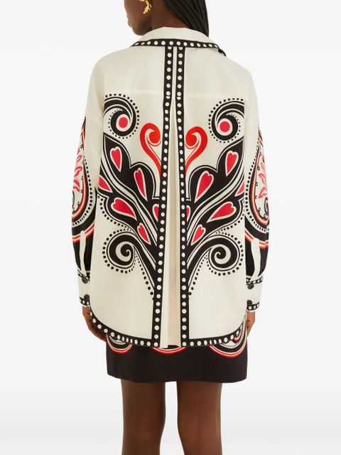 FARM Rio patterned buttoned shirt - Neutrals - zdjęcie produktu nr 2