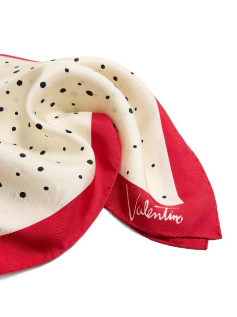 Valentino Garavani Little Stars starry silk scarf - Neutrals - zdjęcie produktu nr 2