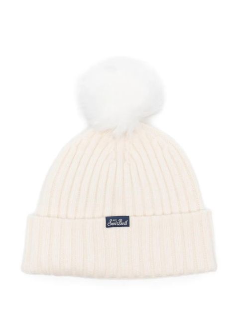 MC2 Saint Barth pompom embroidered hat - Neutrals - zdjęcie produktu nr 2