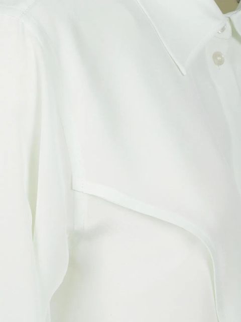 Victoria Beckham button-up collared shirt - White