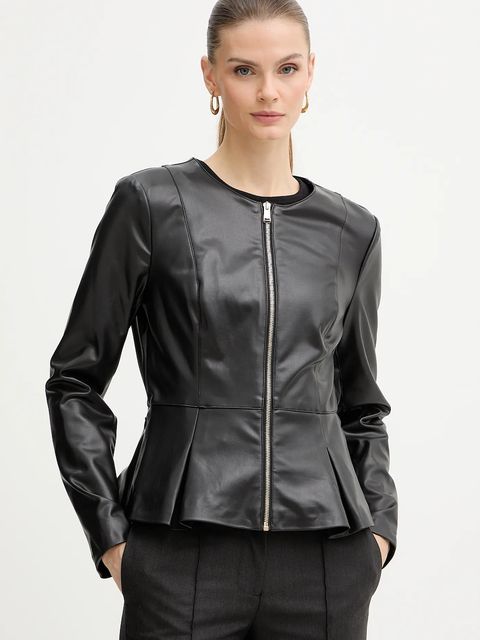 Guess marynarka WILLOW kolor czarny jednorzędowa gładka W5BL59 K8S30 - zdjęcie produktu nr 1