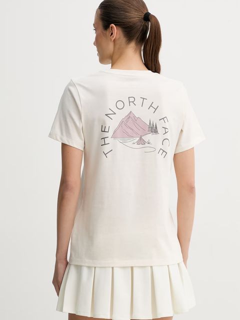 The North Face t-shirt damski bawełniany MONTE - zdjęcie produktu nr 2