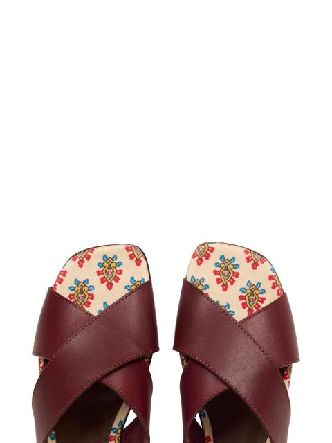 ETRO leather sandals - Red