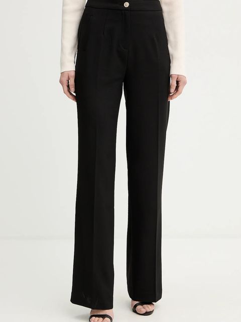 Morgan spodnie damskie kolor czarny proste high waist PSUZO.F - zdjęcie produktu nr 1