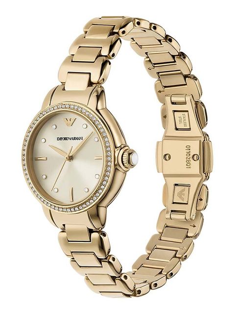 Emporio Armani zegarek damski kolor złoty
