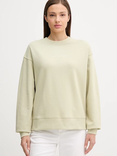 Marc O'Polo bluza bawełniana damska kolor beżowy z nadrukiem 5000006575