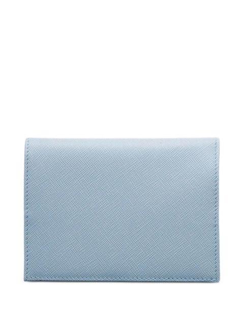 Prada Saffiano-leather passport holder - Blue - zdjęcie produktu nr 2