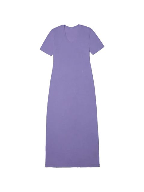 Jil Sander short-sleeved layered maxi dress - Purple - zdjęcie produktu nr 2