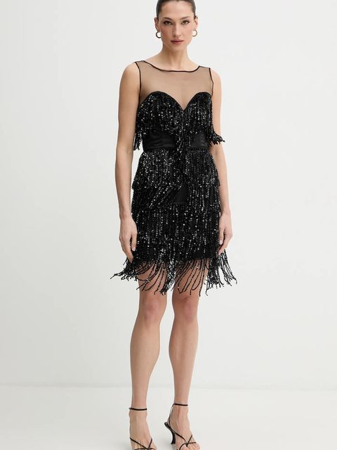 Bardot sukienka kolor czarny mini prosta 60271DB - zdjęcie produktu nr 1