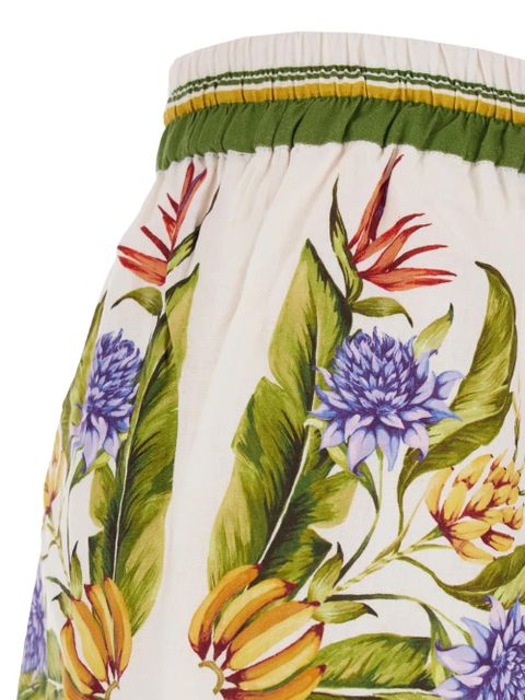 FARM Rio Sand Tropical floral-print shorts - Neutrals