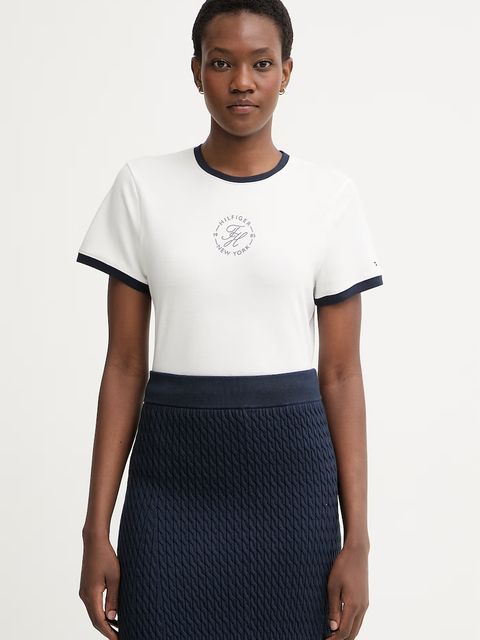 Tommy Hilfiger T-shirt damski z lyocellem - zdjęcie produktu nr 1