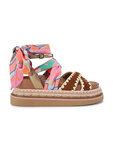 Kurt Geiger London sandały damskie skórzane Orson Cross Scarf Sdl - zdjęcie produktu nr 2