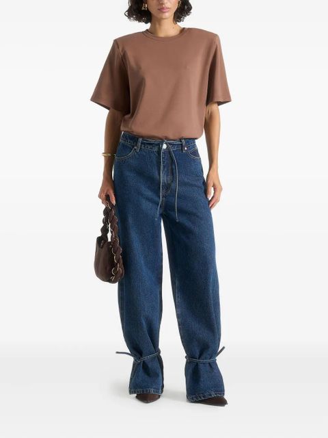 Manière De Voir Faye tie-waist wide-leg jeans - Blue