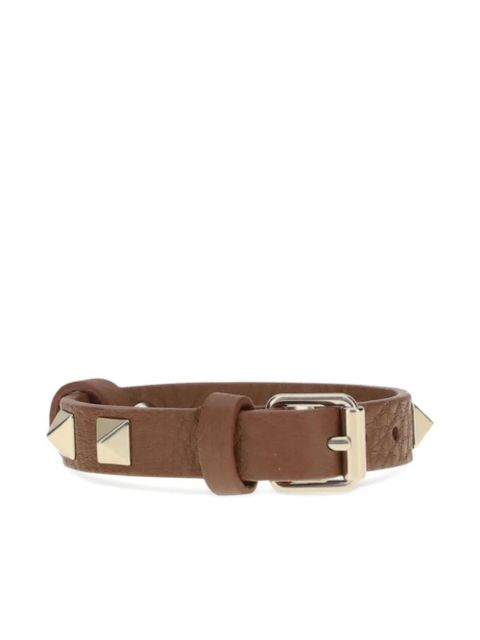 Valentino Garavani Rockstud leather bracelet - Brown - zdjęcie produktu nr 1