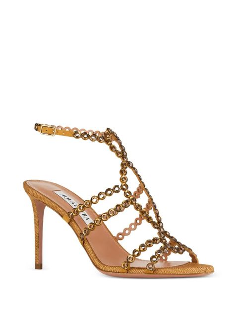 Aquazzura Mooncrush heeled sandals - Brown
