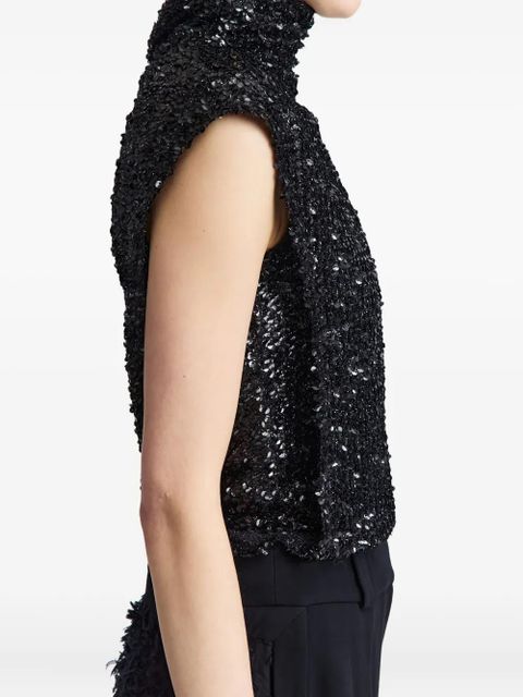 16Arlington Ovica sequinned tank top - Black