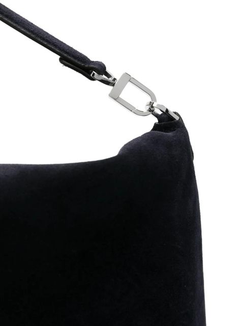 TOTEME bevel suede shoulder bag - Blue
