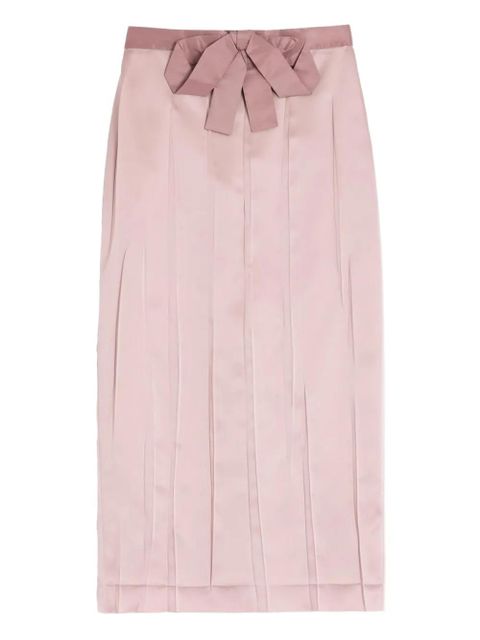 Valentino Garavani bow-detail midi skirt - Pink - zdjęcie produktu nr 1