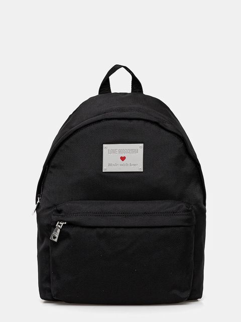 Love Moschino plecak damski kolor czarny duży z aplikacją JC4201PP1NLN100A - zdjęcie produktu nr 1