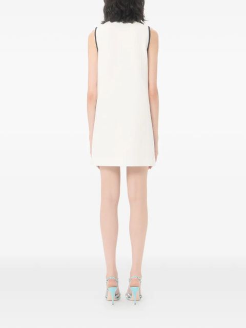 Valentino Garavani mini dress in Canestrello cotton tweed - Neutrals