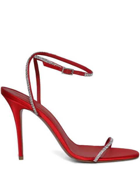 Amina Muaddi 105mm Diamante sandals - Red - zdjęcie produktu nr 1