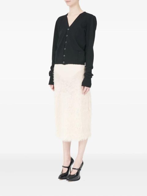 Maison Margiela wool cardigan - Black