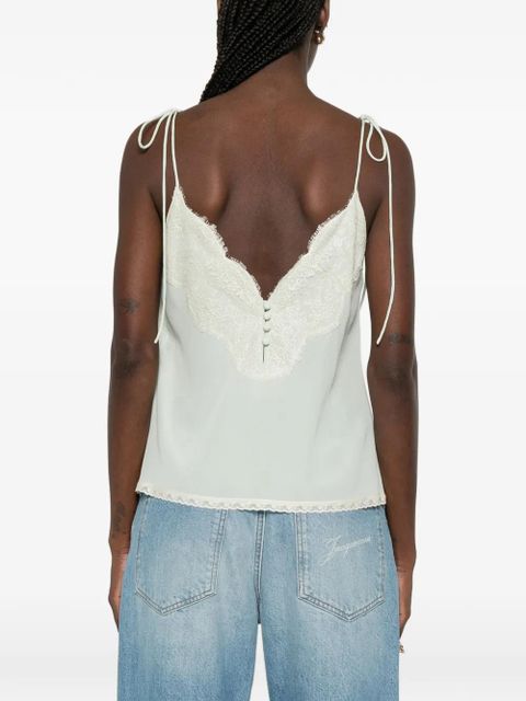 Valentino Garavani laced-trim blouse - Green