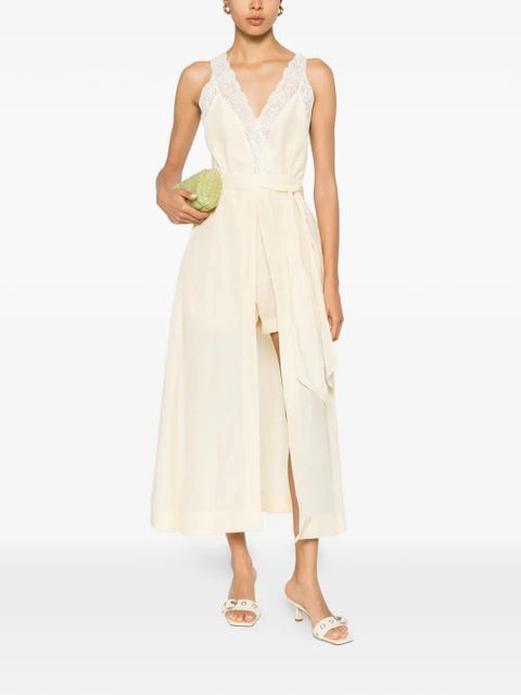 SANDRO lace-trim playsuit - Yellow - zdjęcie produktu nr 2