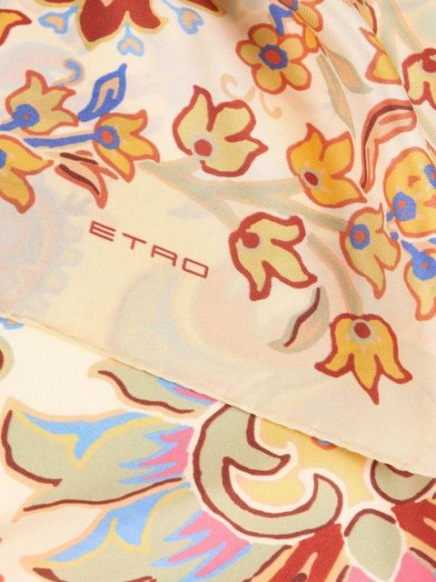 ETRO printed silk scarf - Neutrals - zdjęcie produktu nr 2
