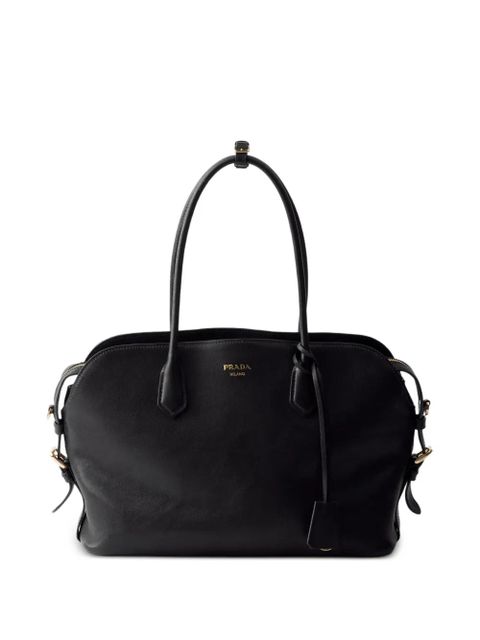 Prada large leather tote bag - Black - zdjęcie produktu nr 1