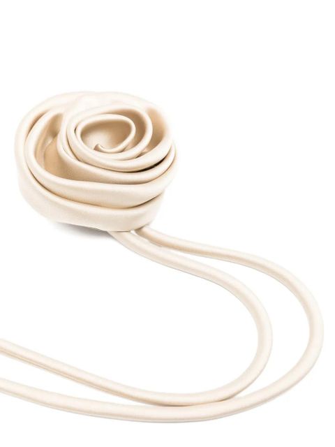 Max Mara Mxamoschea floral-appliqué brooch - Neutrals - zdjęcie produktu nr 2