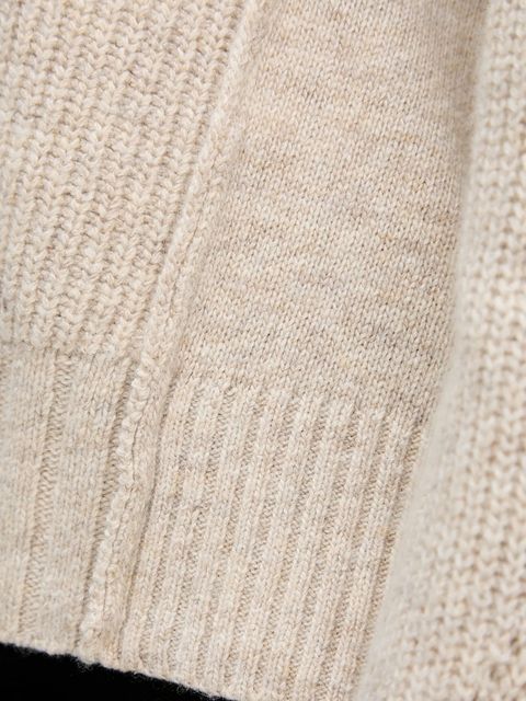 United Colors of Benetton sweter z dodatkiem wełny damski kolor beżowy 126WD402Z