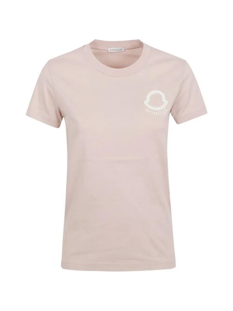 Moncler logo-patch T-shirt - Pink - zdjęcie produktu nr 1