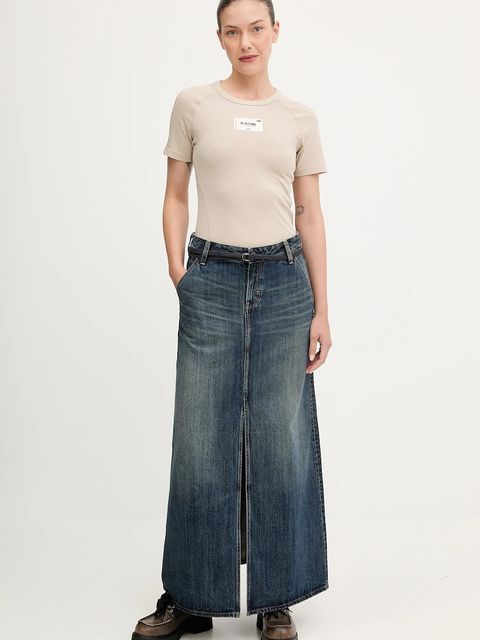 G-Star t-shirt bawełniany damski kolor beżowy D27741.D961 - zdjęcie produktu nr 2