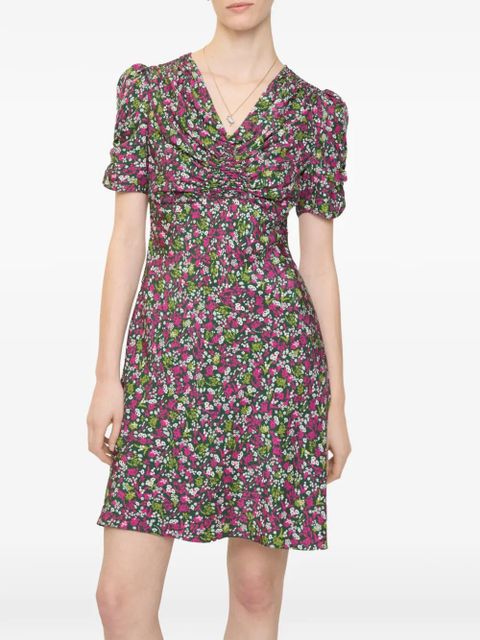 Burberry Ditsy floral mini dress - Black