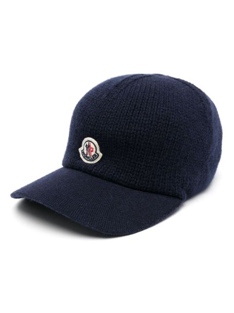 Moncler knit baseball cap - Blue - zdjęcie produktu nr 1