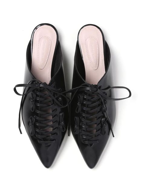 Simone Rocha lace-up mules - Black - zdjęcie produktu nr 2