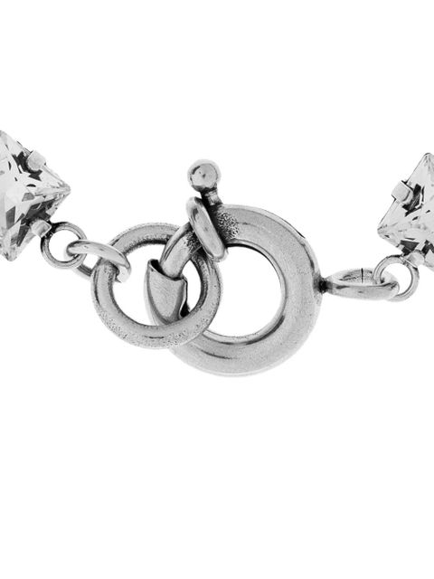 ISABEL MARANT crystal-embellished brass bracelet - Silver