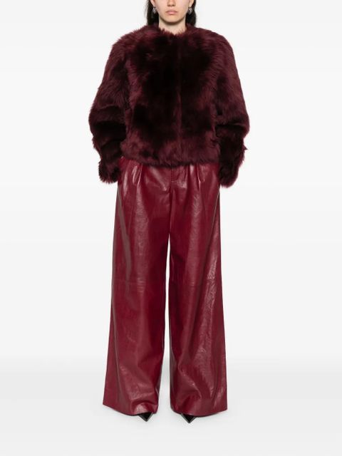 Simkhai Natasha faux-fur jacket - Red - zdjęcie produktu nr 2