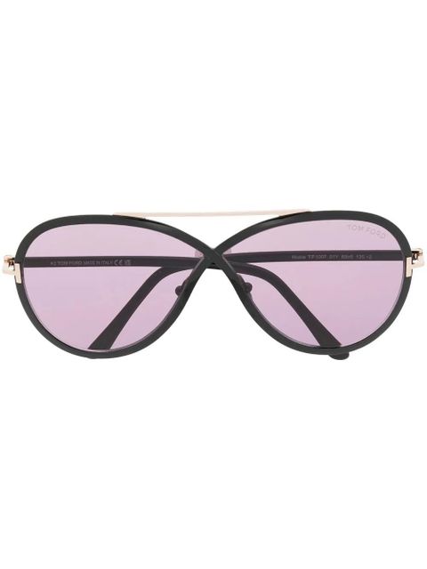 TOM FORD Eyewear top-bar sunglasses - Black - zdjęcie produktu nr 1